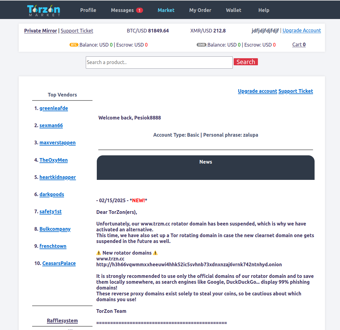 TorZon Two-Factor Authentication